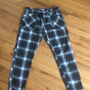 Free People Flannel Pants